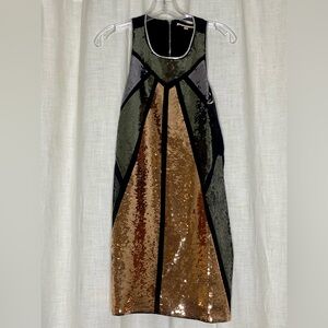 Elegant Sequin Geometric Dress